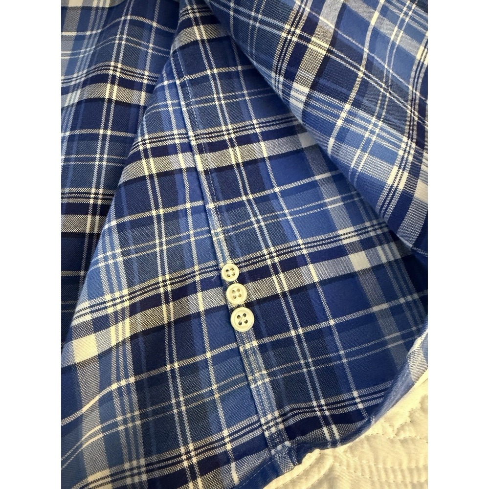 Polo Ralph Lauren Men's Blue Plaid Button-Down Shirt In Classic Fit XXL - Picture 4 of 8